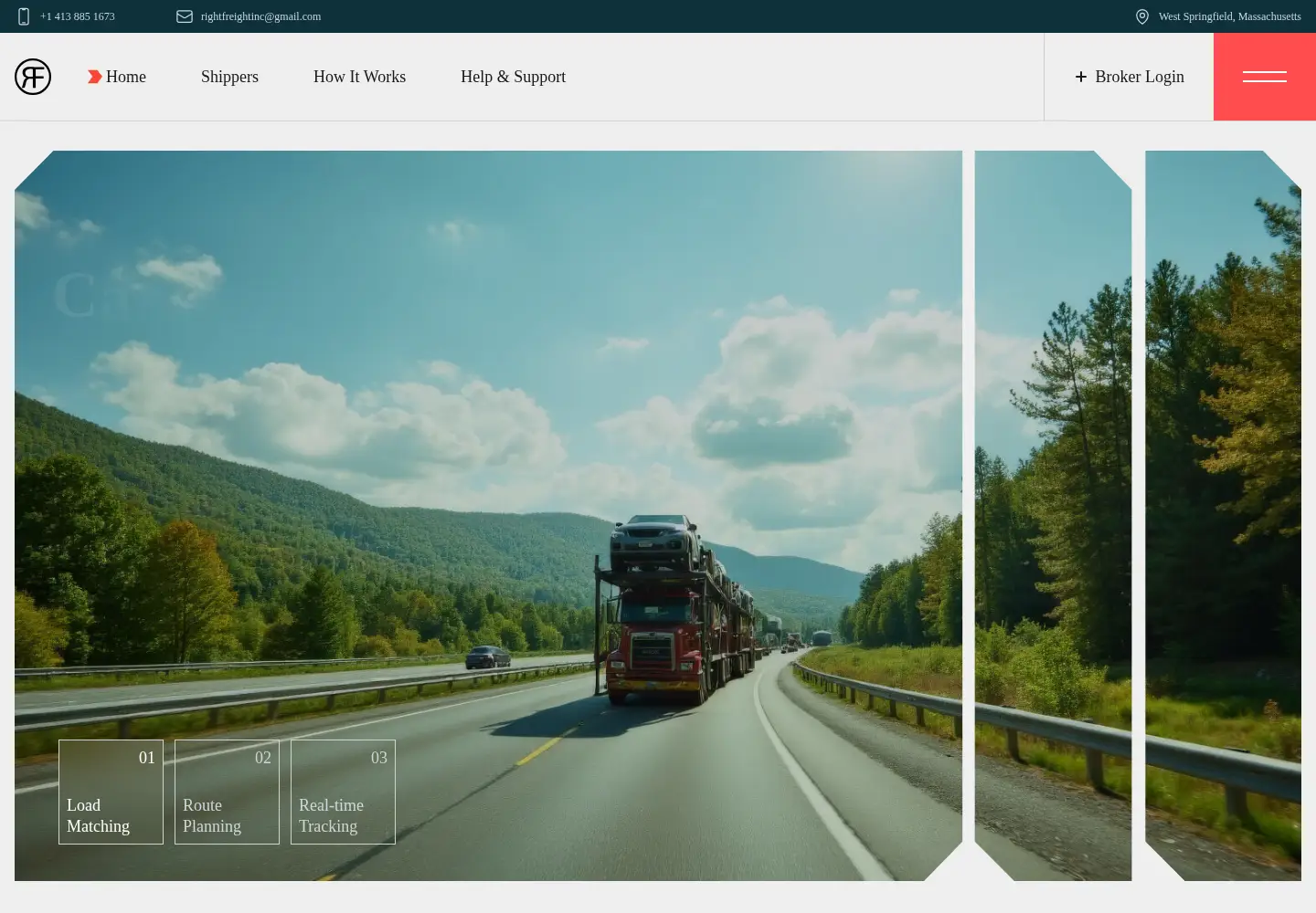 Screenshot of rightfreight.com