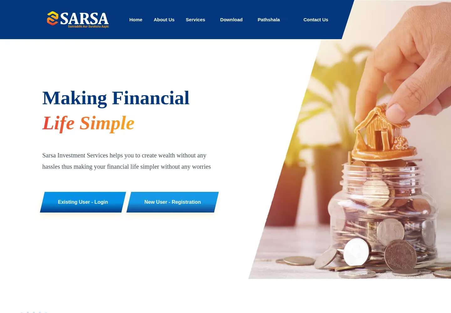 Captured homepage of sarsaonline.com in the current scan