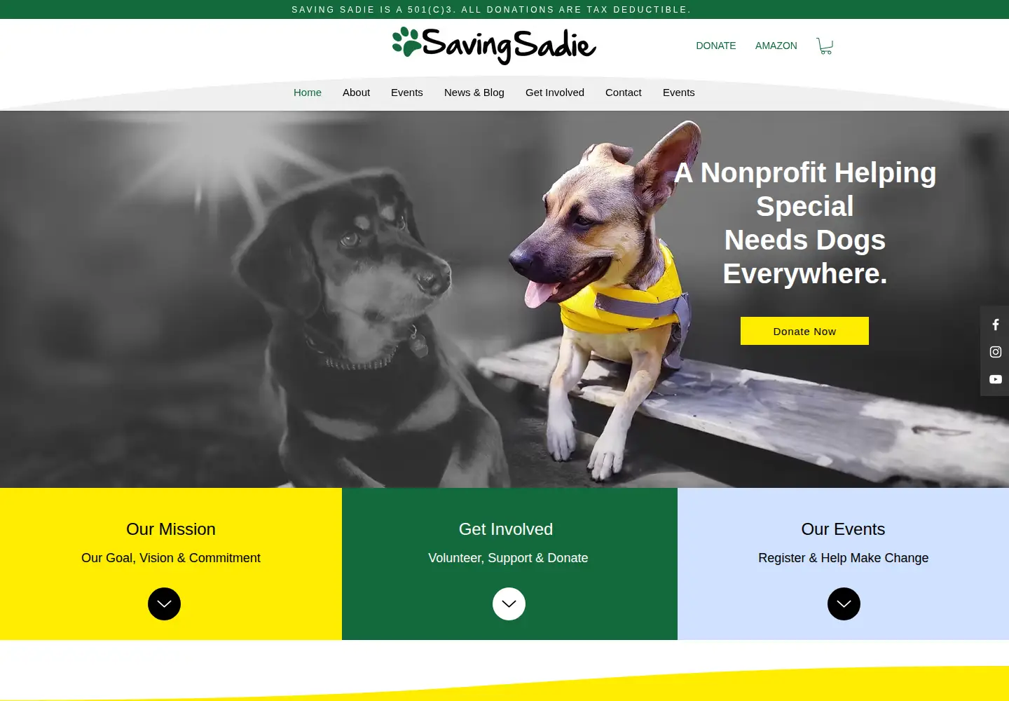 Screenshot of savingsadie.com