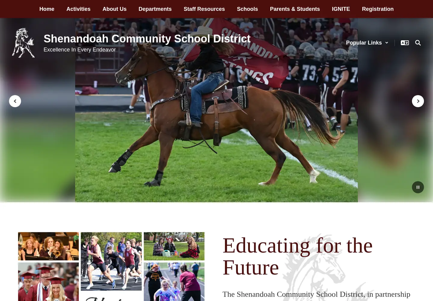 Screenshot of shencsd.com