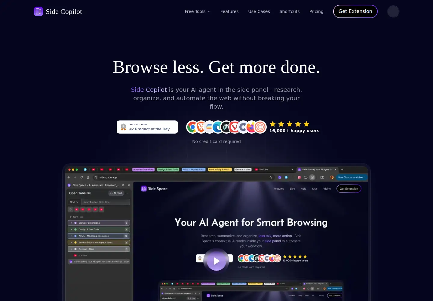 Screenshot of sidecopilot.com