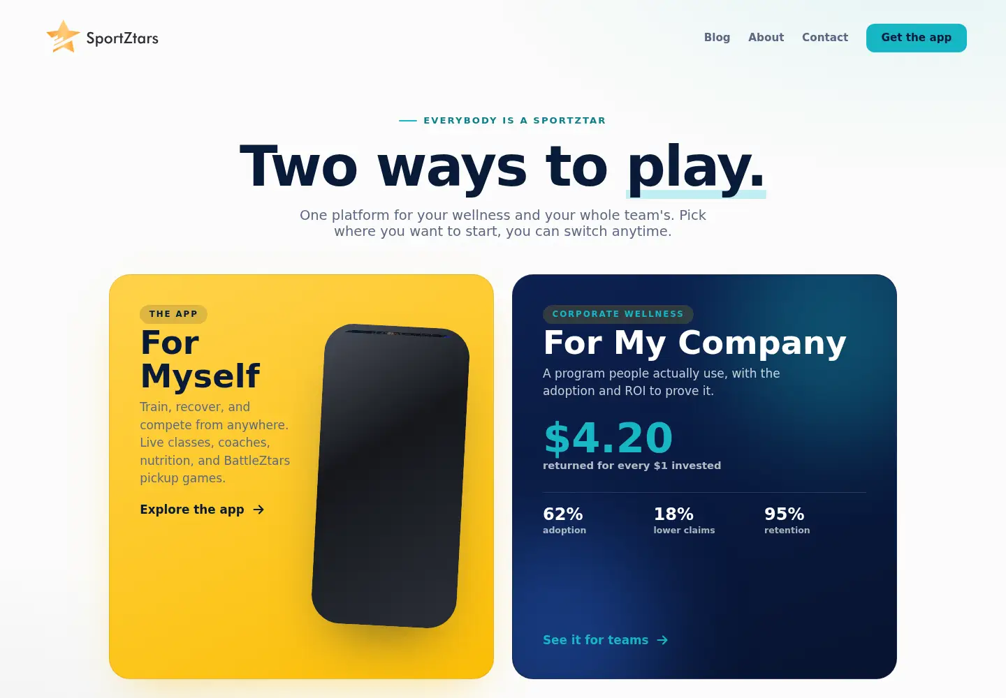 Screenshot of sportztars.com