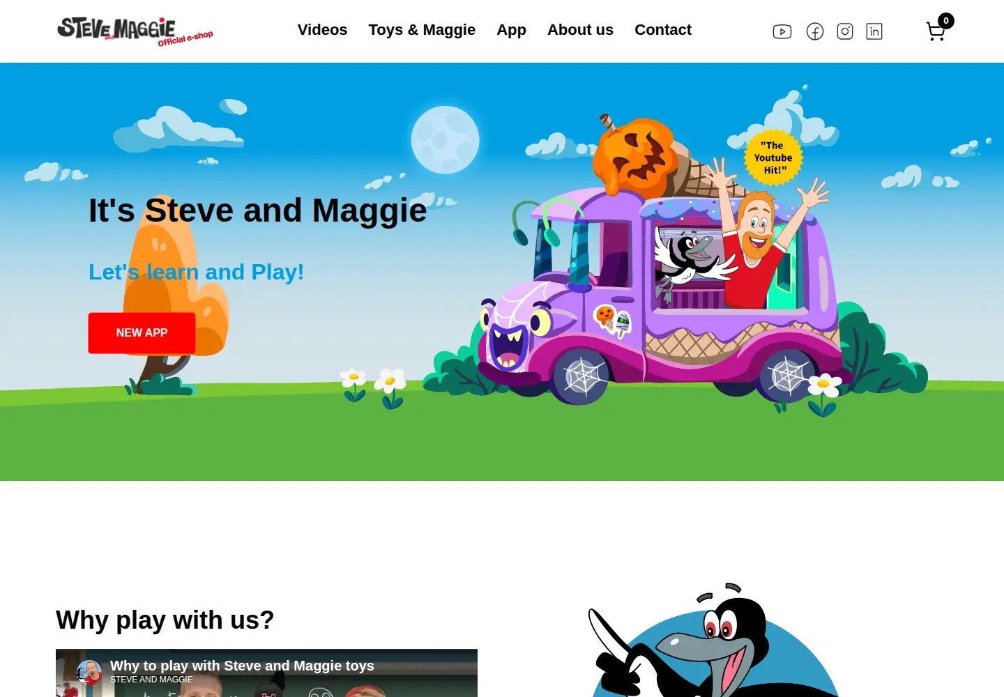 Screenshot of steveandmaggie.com