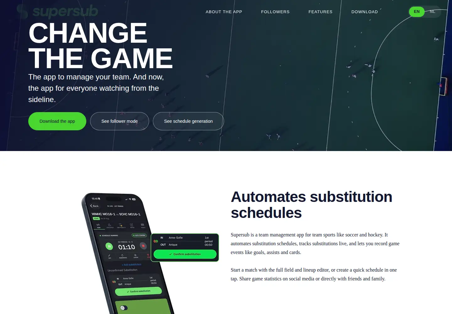 Screenshot of supersubapp.com