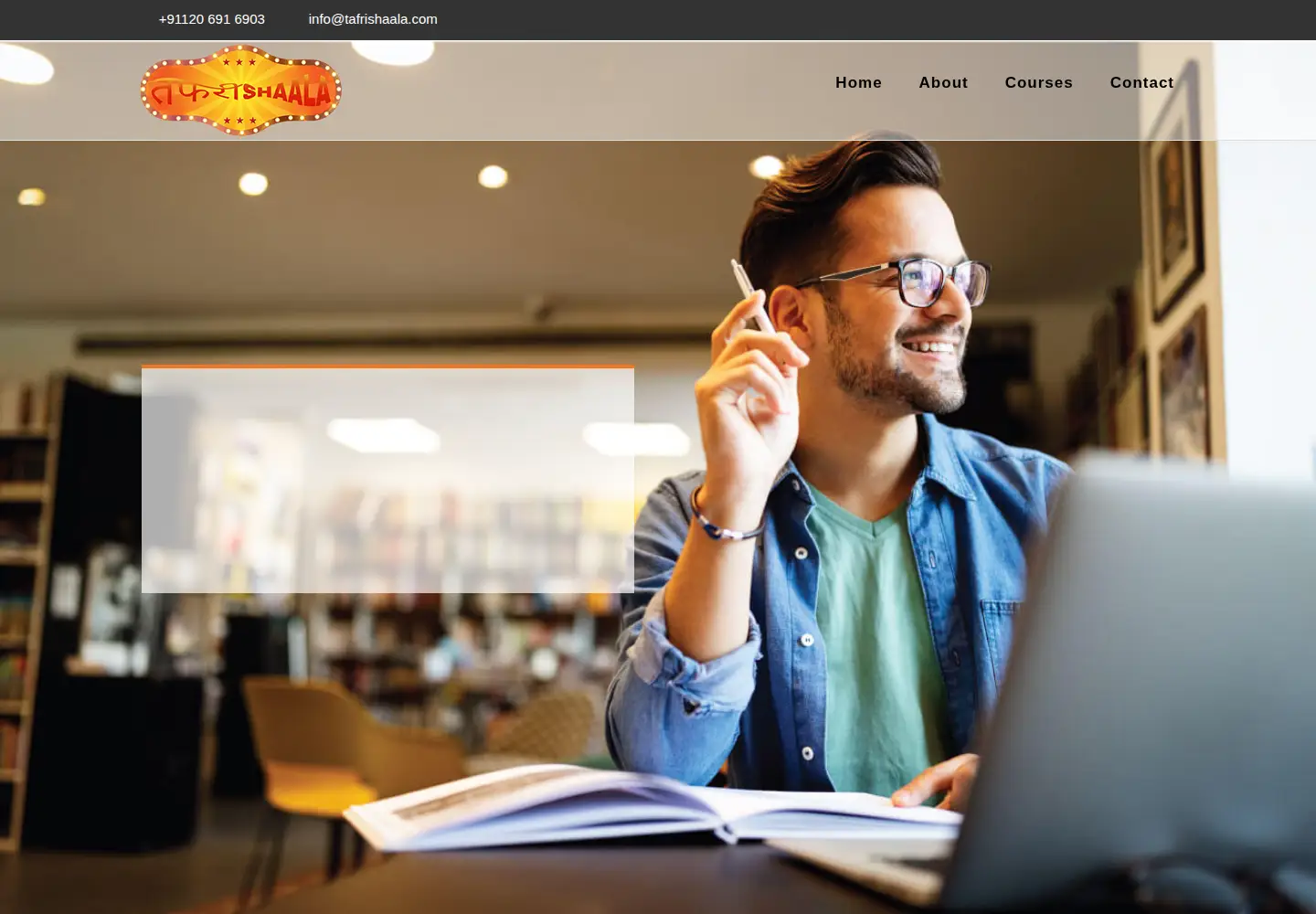 Screenshot of tafrishaala.com