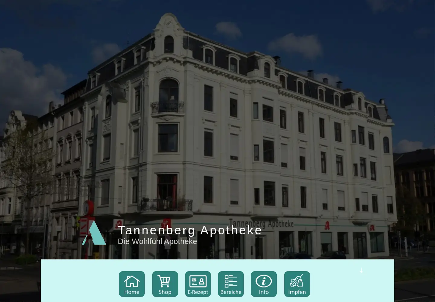 Screenshot of tannenberg-apotheke.com
