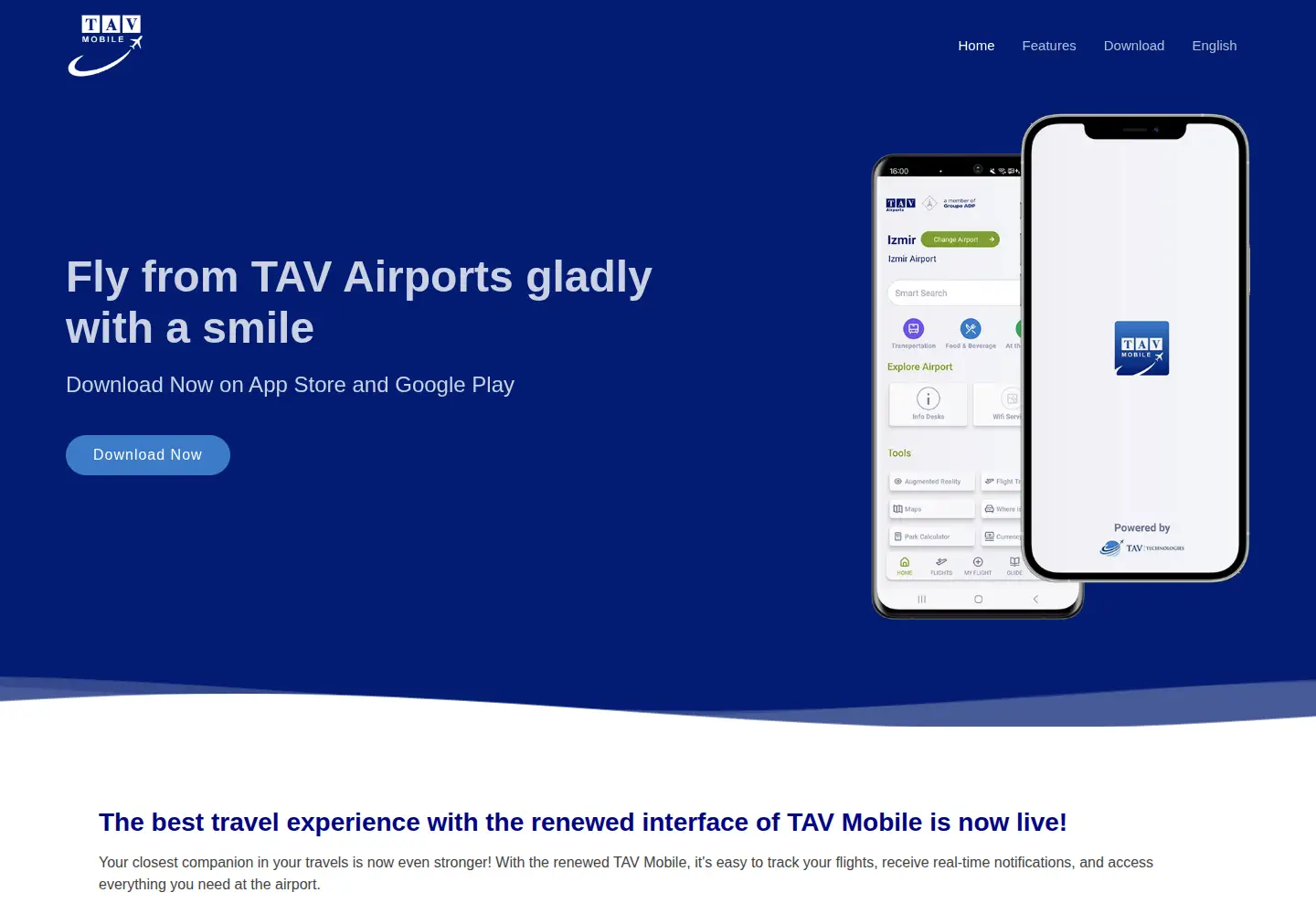 Screenshot of tavmobile.com