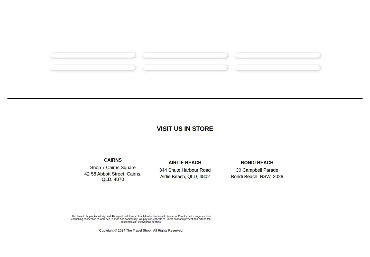 Screenshot of thetravelshop.com