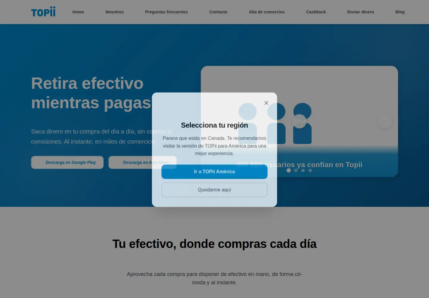 Screenshot of topii.com