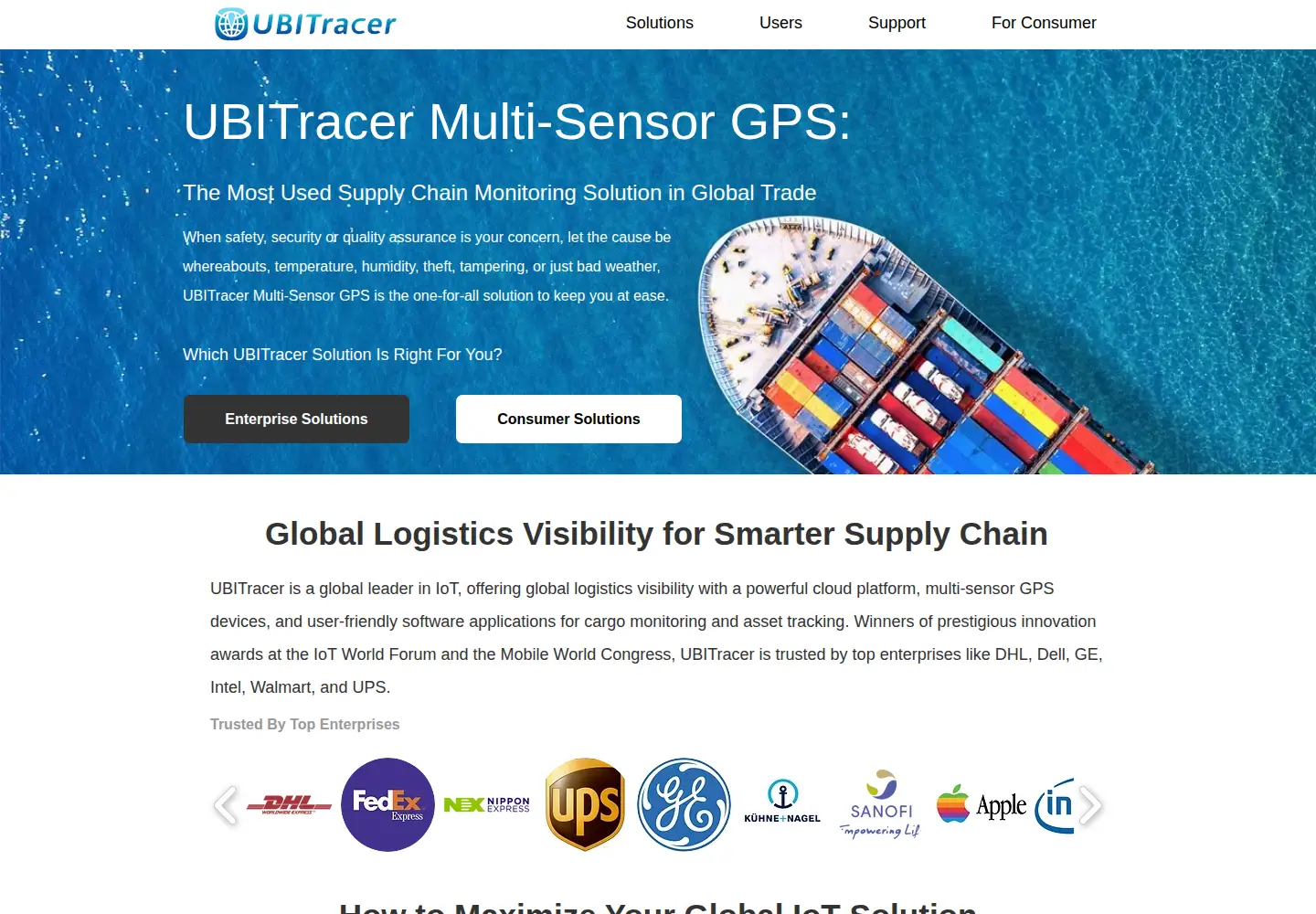 Screenshot of ubitracer.com
