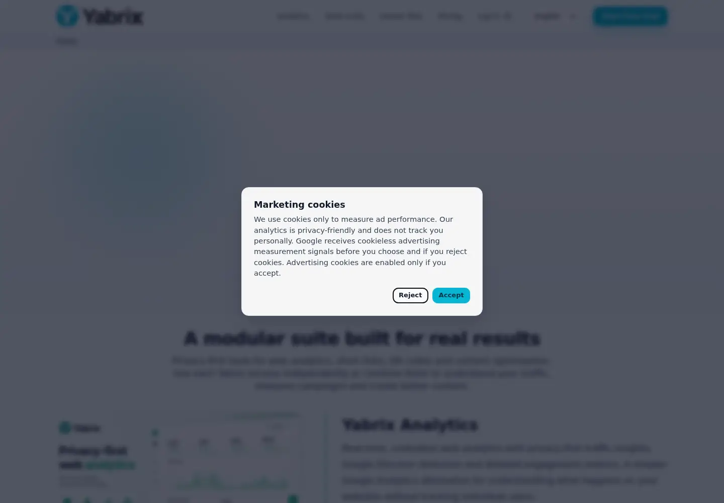Screenshot of yabrix.com
