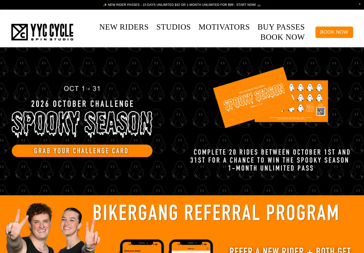 Captured homepage of yyccycle.com in the current scan