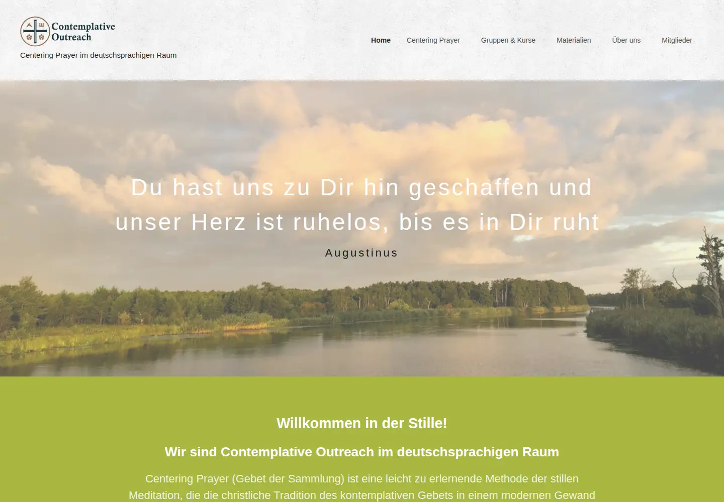 Screenshot of centering-prayer.de