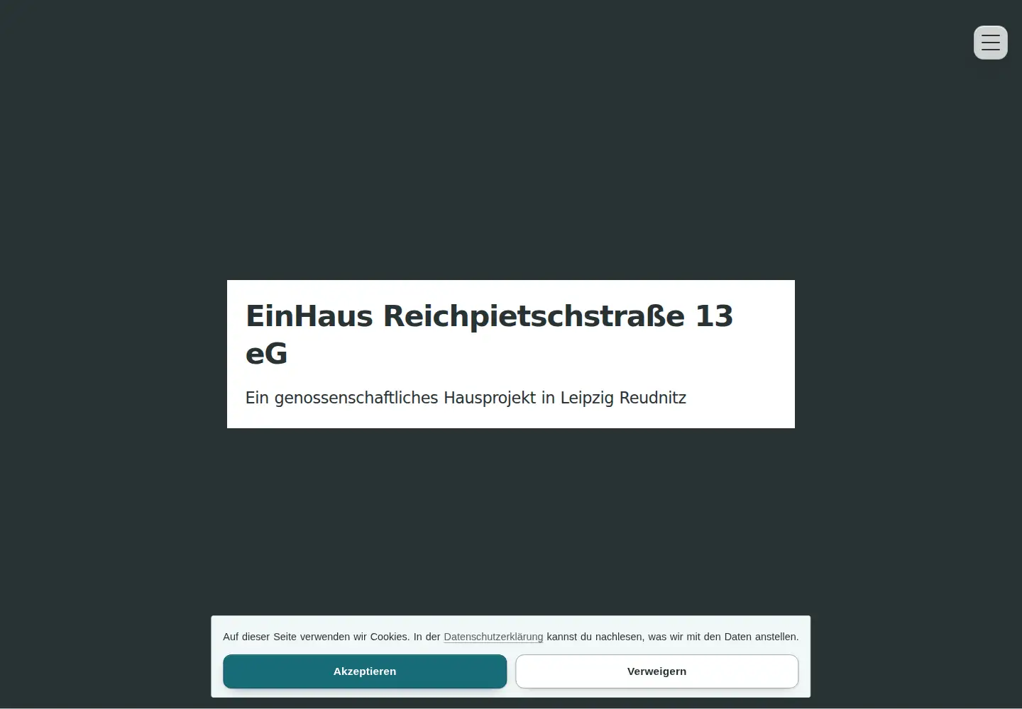 Screenshot of einhaus-leipzig.de