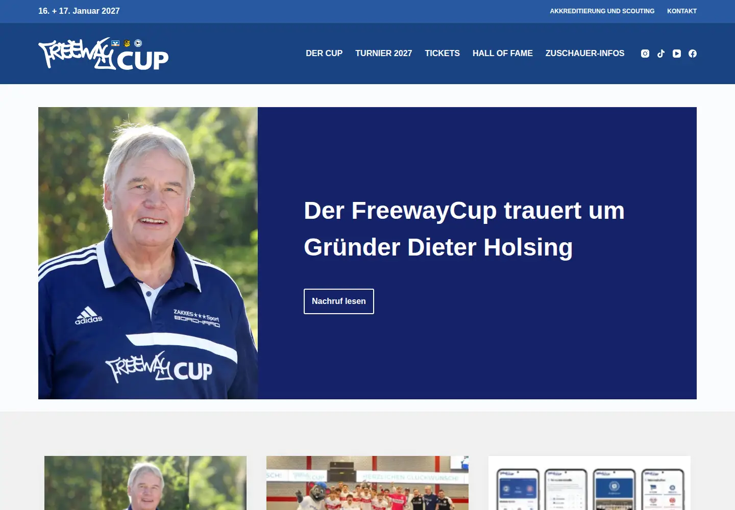 Screenshot of freewaycup.de
