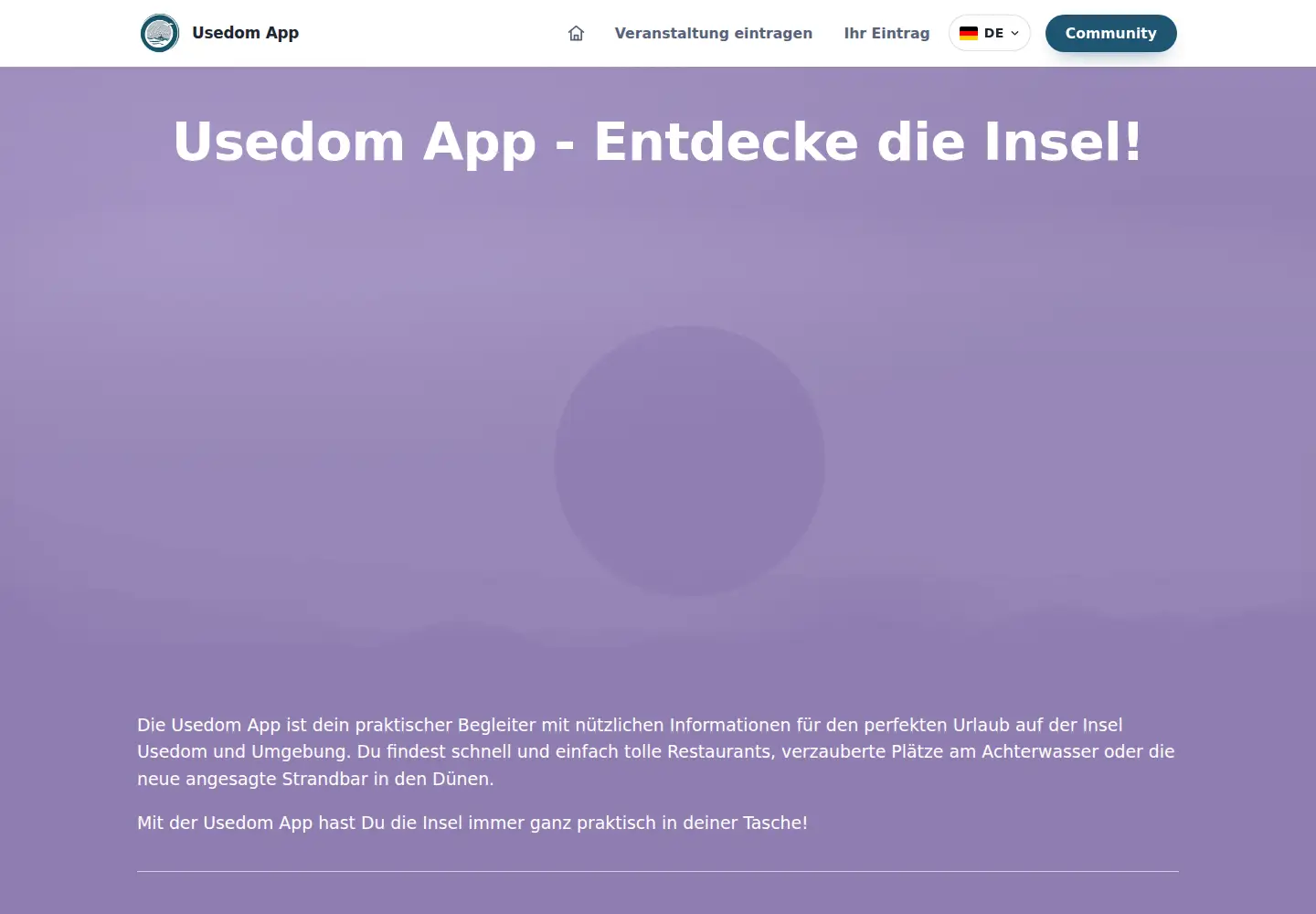 Screenshot of usedom-app.de