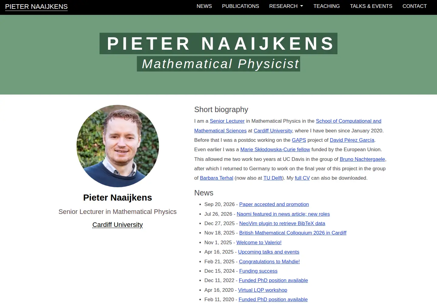 Screenshot of entangled.eu