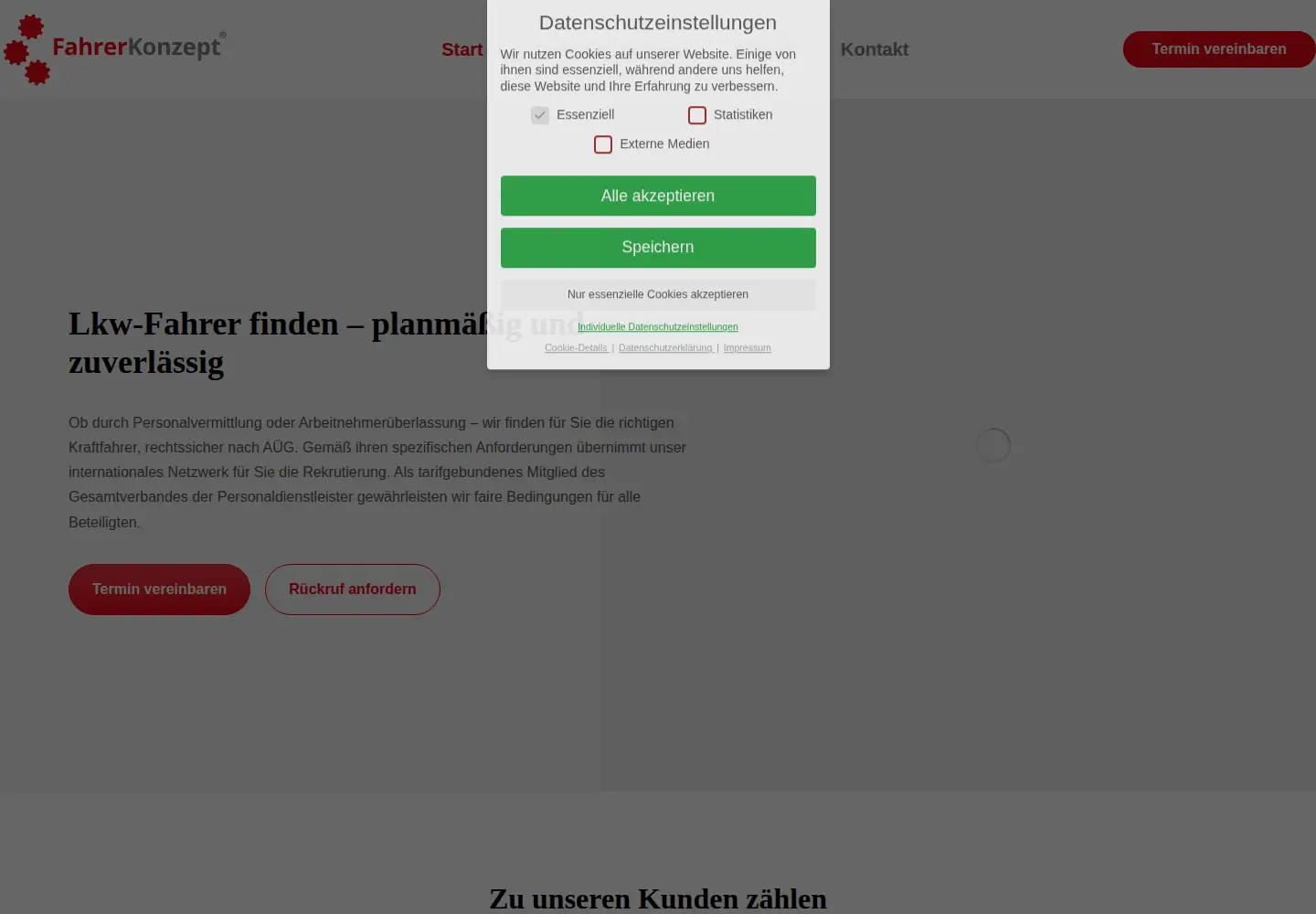 Screenshot of fahrerkonzept.eu