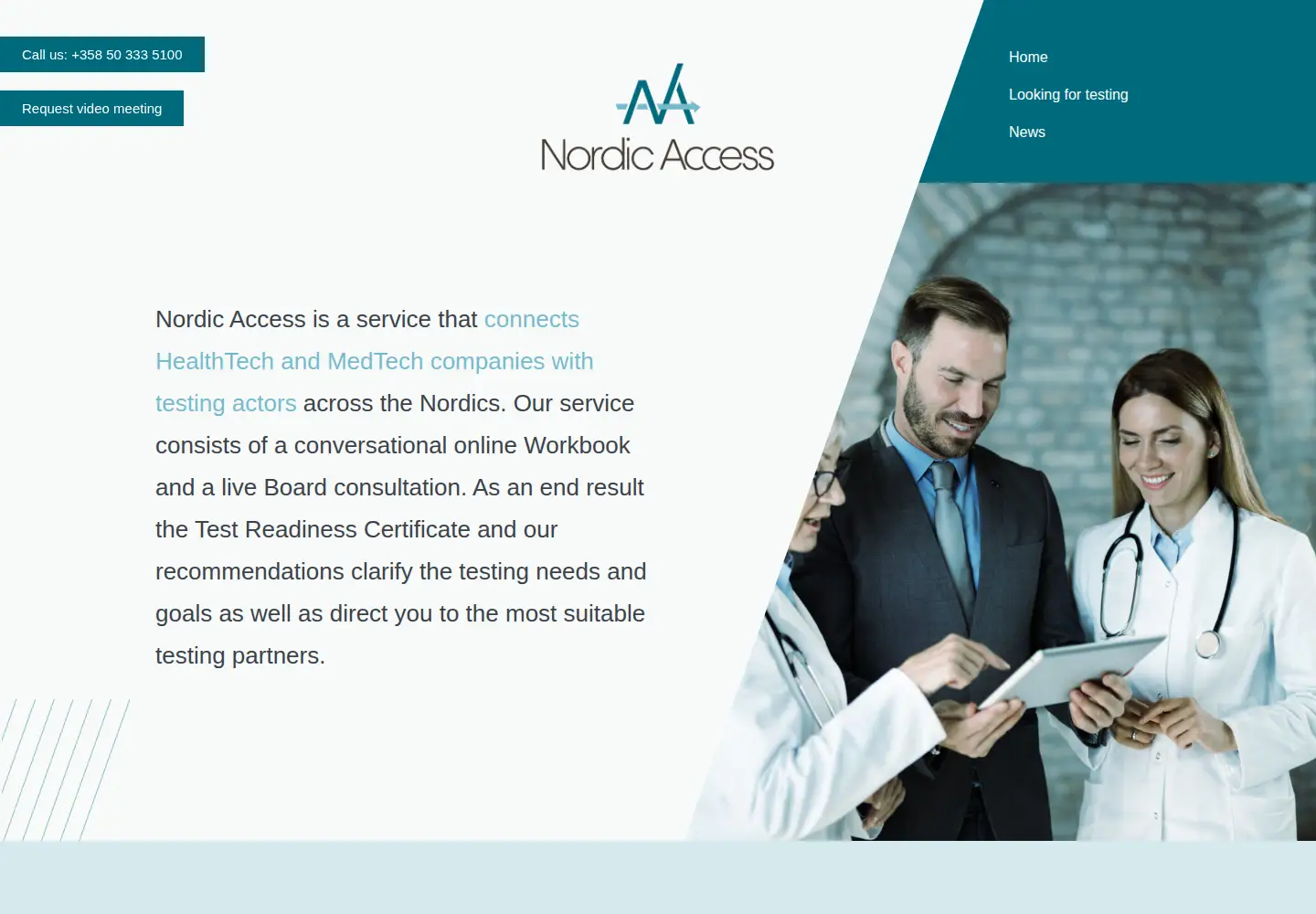 Screenshot of nordicaccess.eu