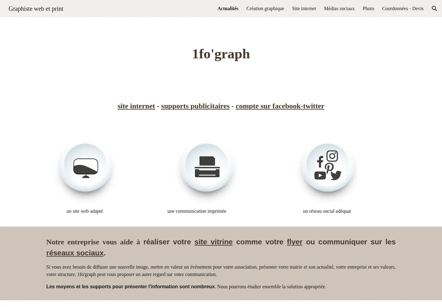 Screenshot of 1fograph.fr