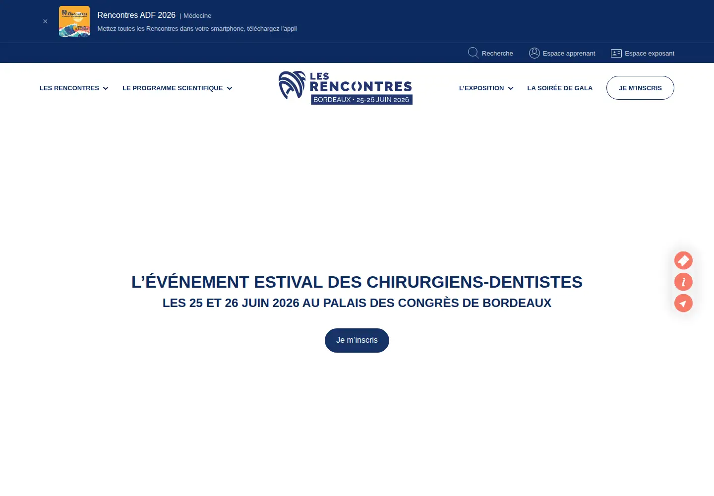 Captured homepage of adfrencontres.fr in the current scan