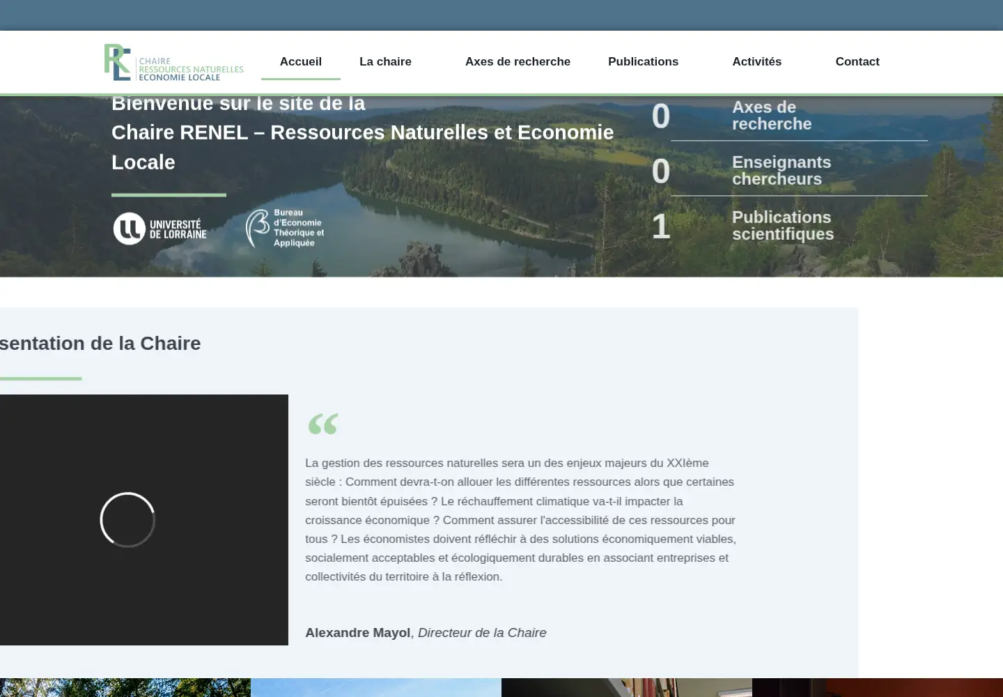 Screenshot of chaire-renel.fr