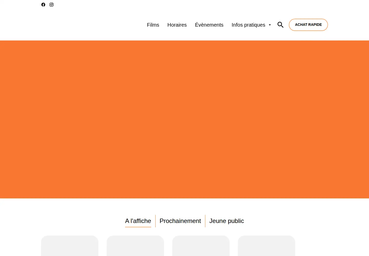 Captured homepage of cinemarignane.fr in the current scan