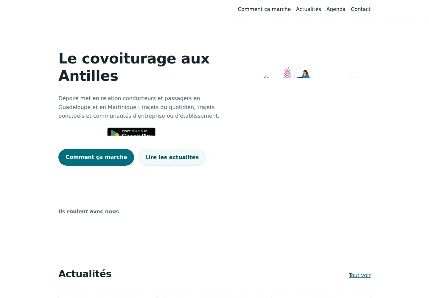 Captured homepage of depoze.fr in the current scan