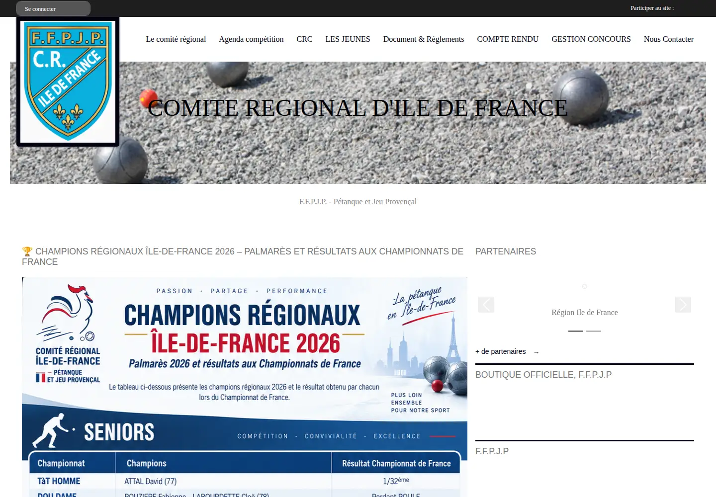 Screenshot of ffpjp-region-idf.fr