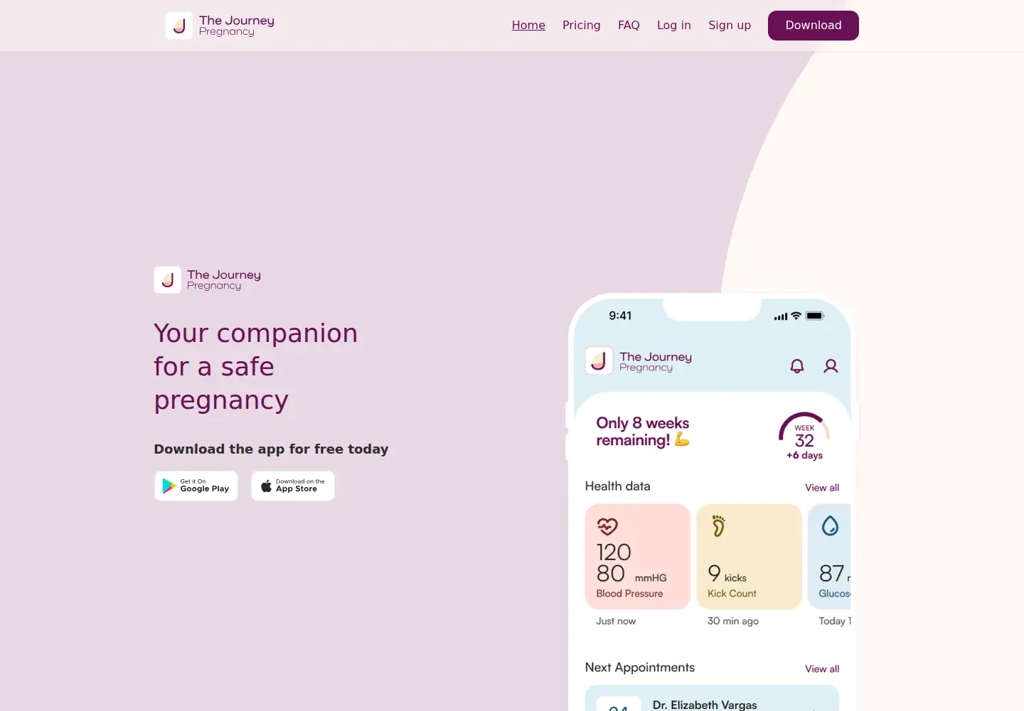 Screenshot of thejourney.health