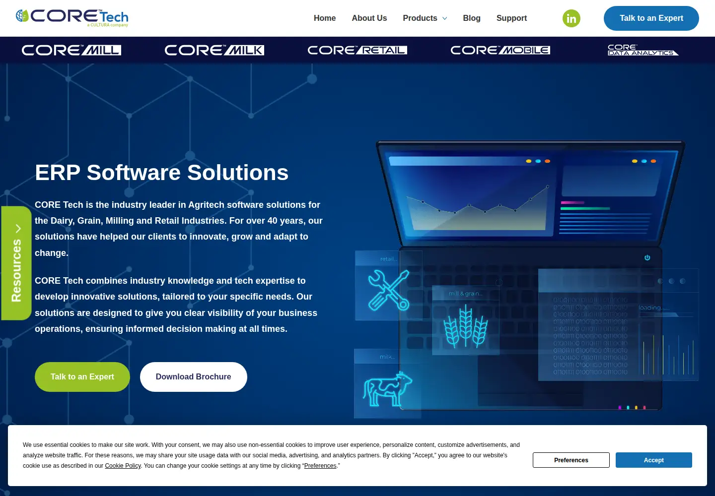 Screenshot of coretechnology.ie