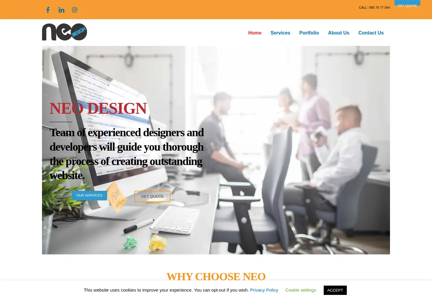 Screenshot of neodesign.ie