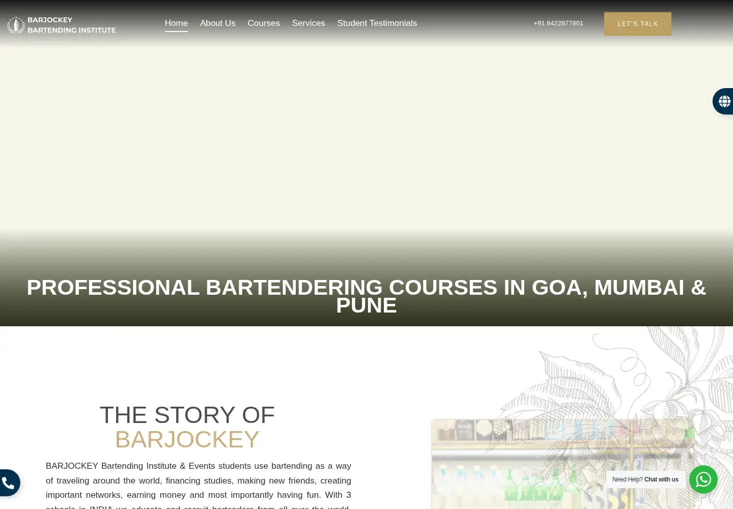 Screenshot of barjockey.in
