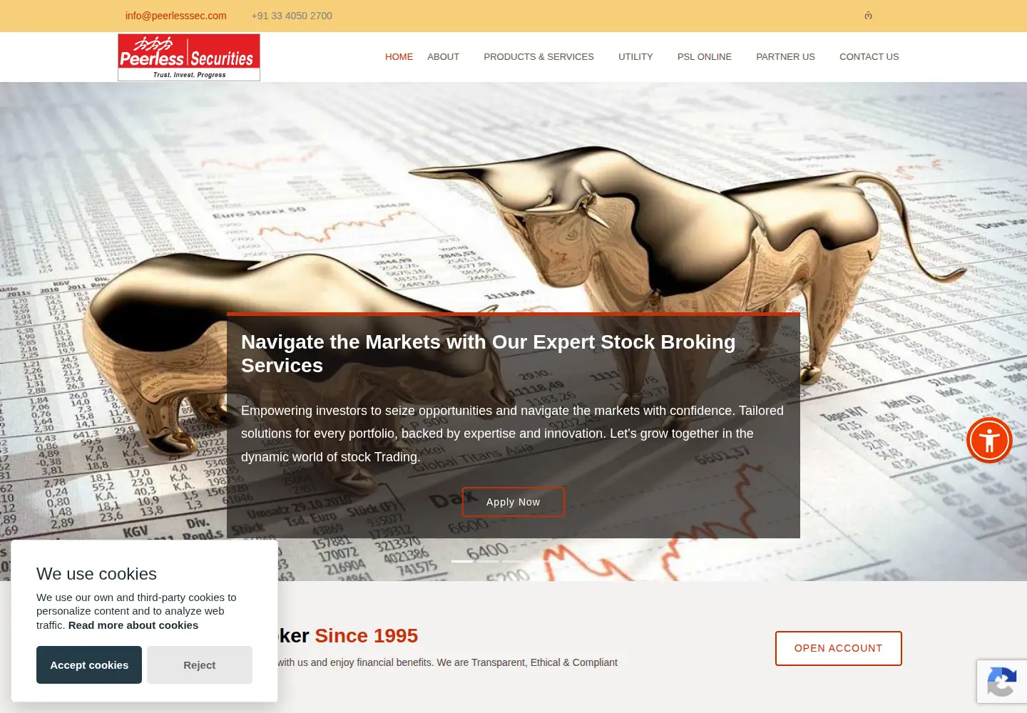 Screenshot of peerlesssec.co.in