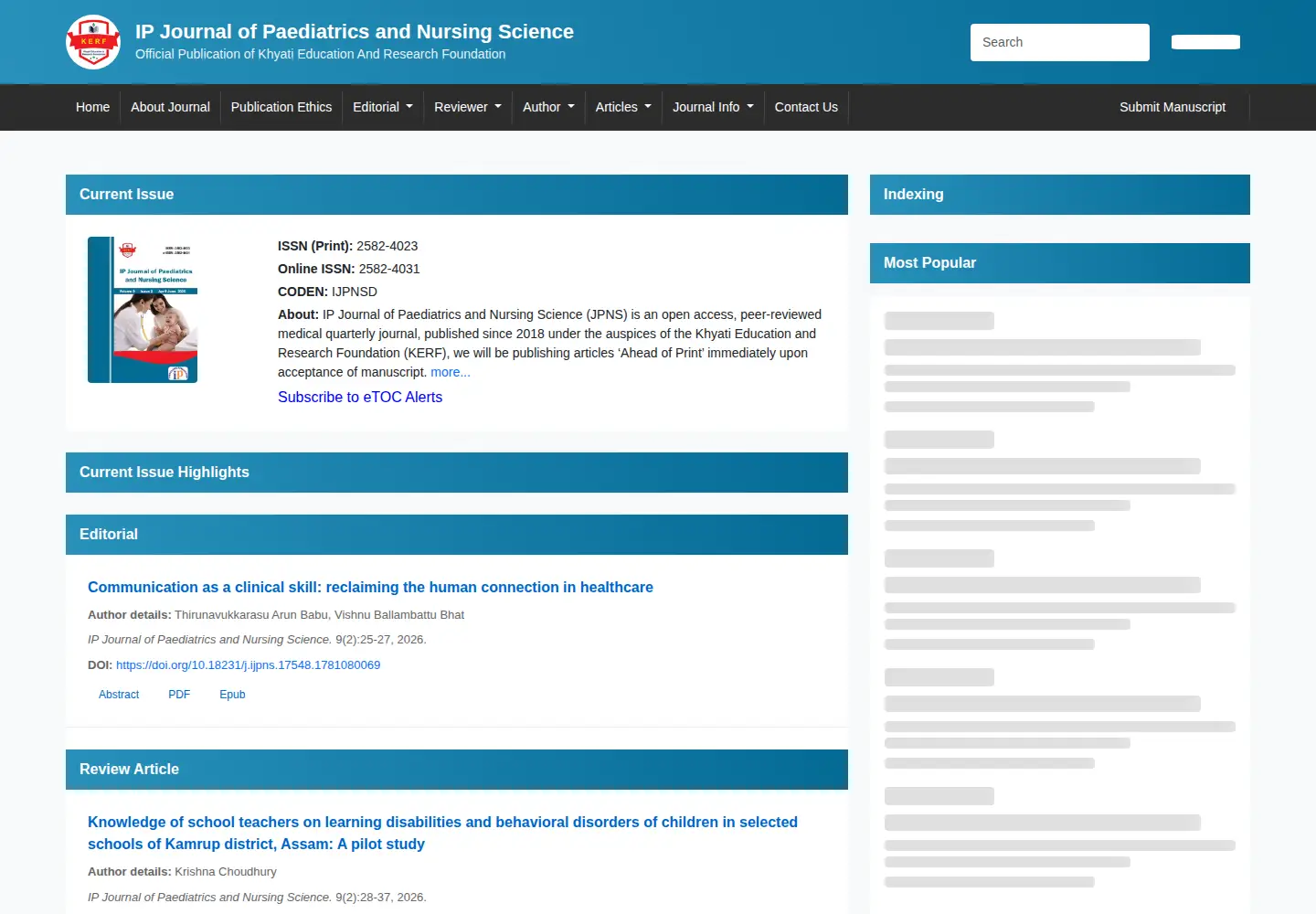 Screenshot of jpns.in