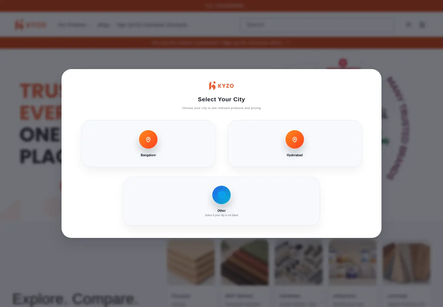 Screenshot of kyzo.in