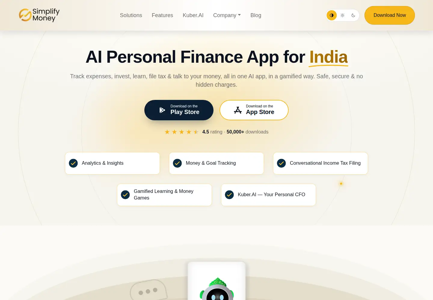 Screenshot of simplifymoney.in