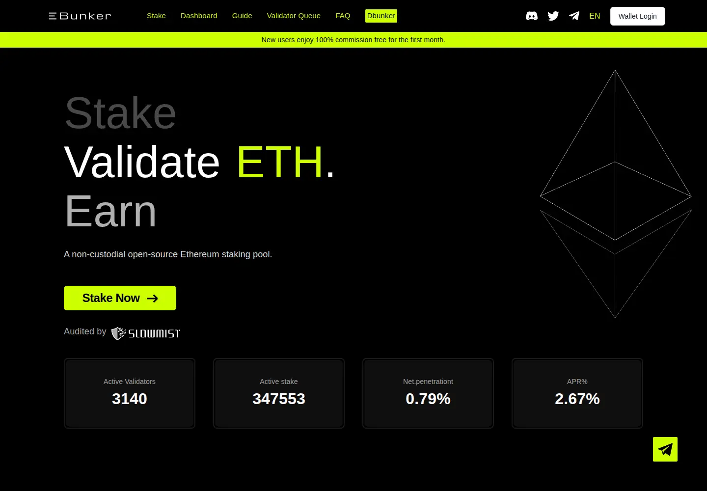 Screenshot of ebunker.io