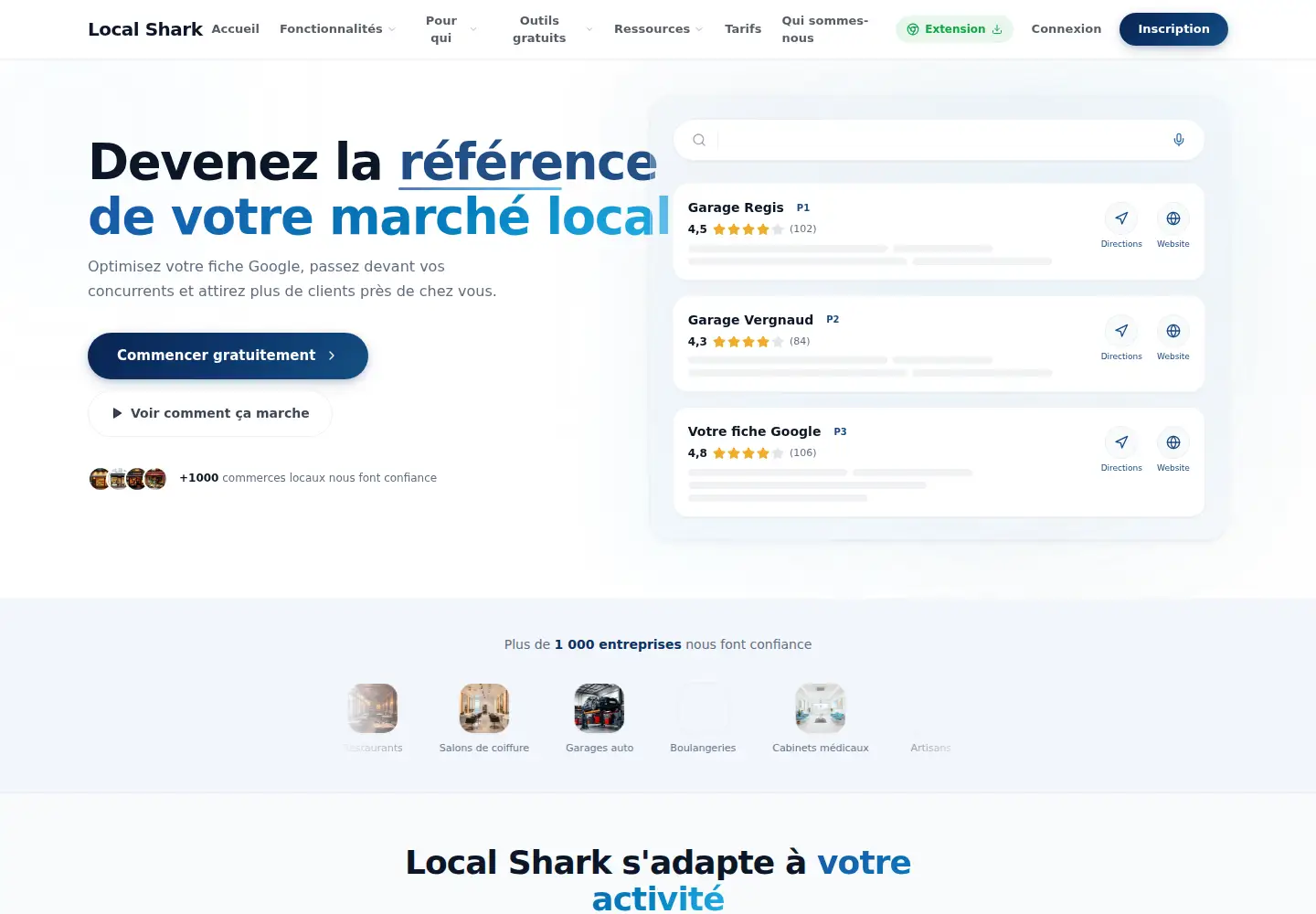 Screenshot of localshark.io