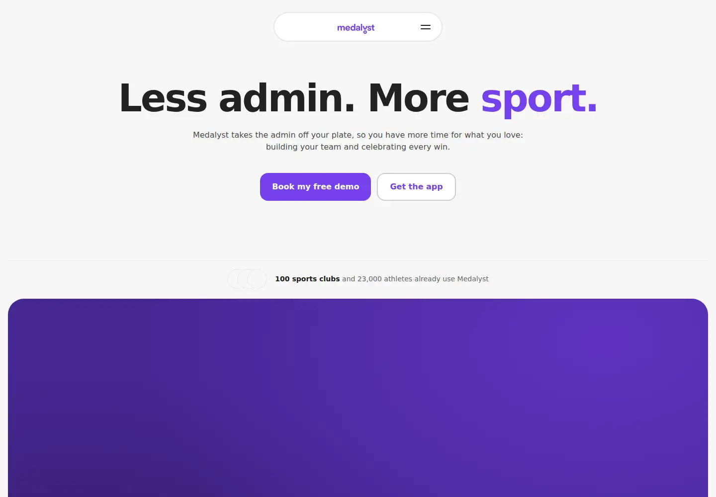 Screenshot of medalyst.io