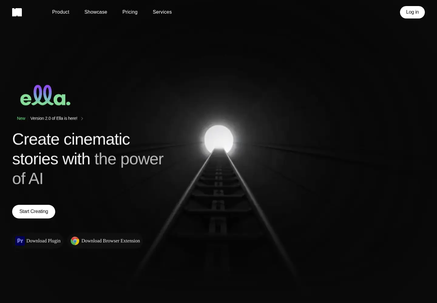 Captured homepage of novella.io in the current scan