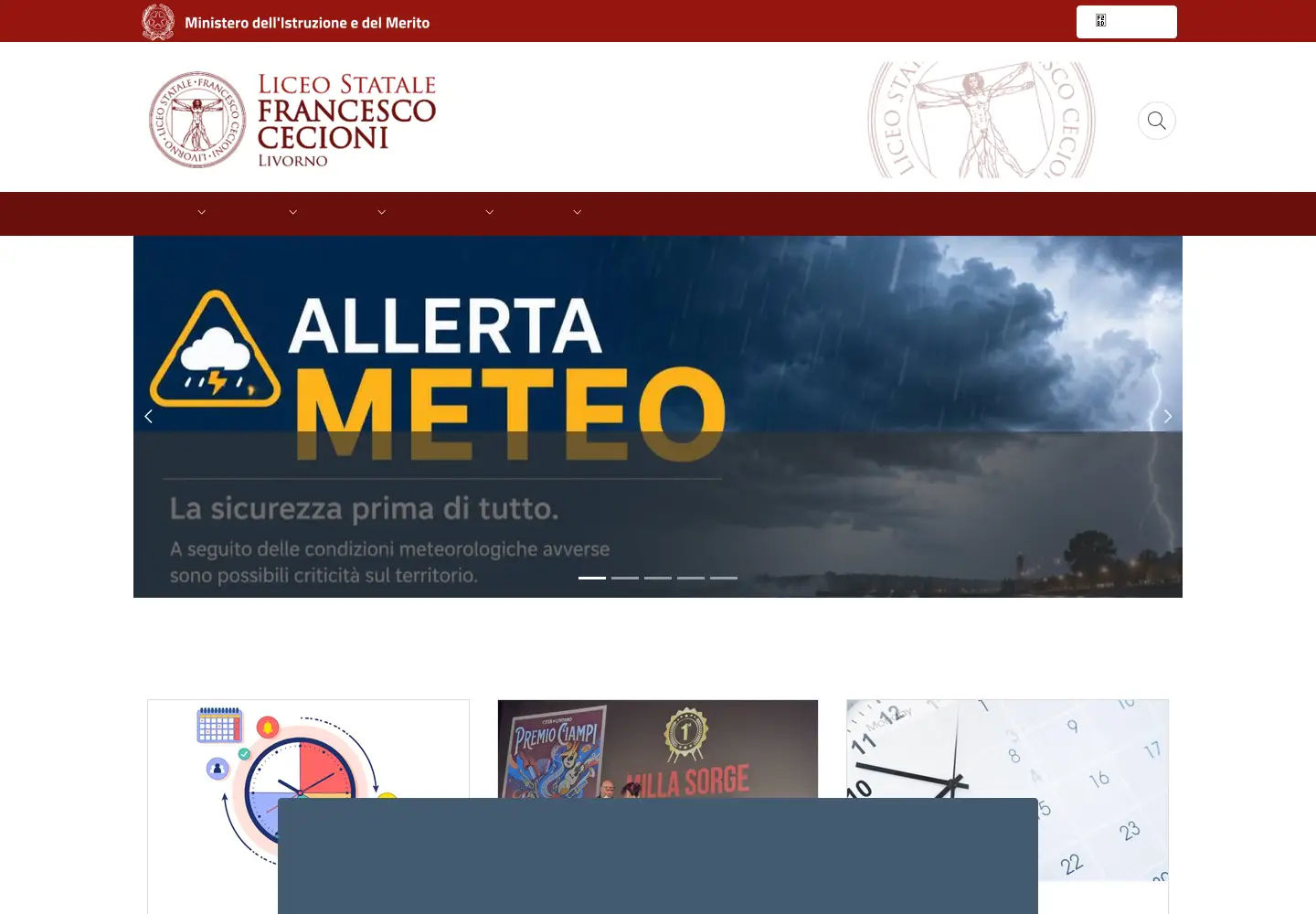 Screenshot of liceocecioni.edu.it