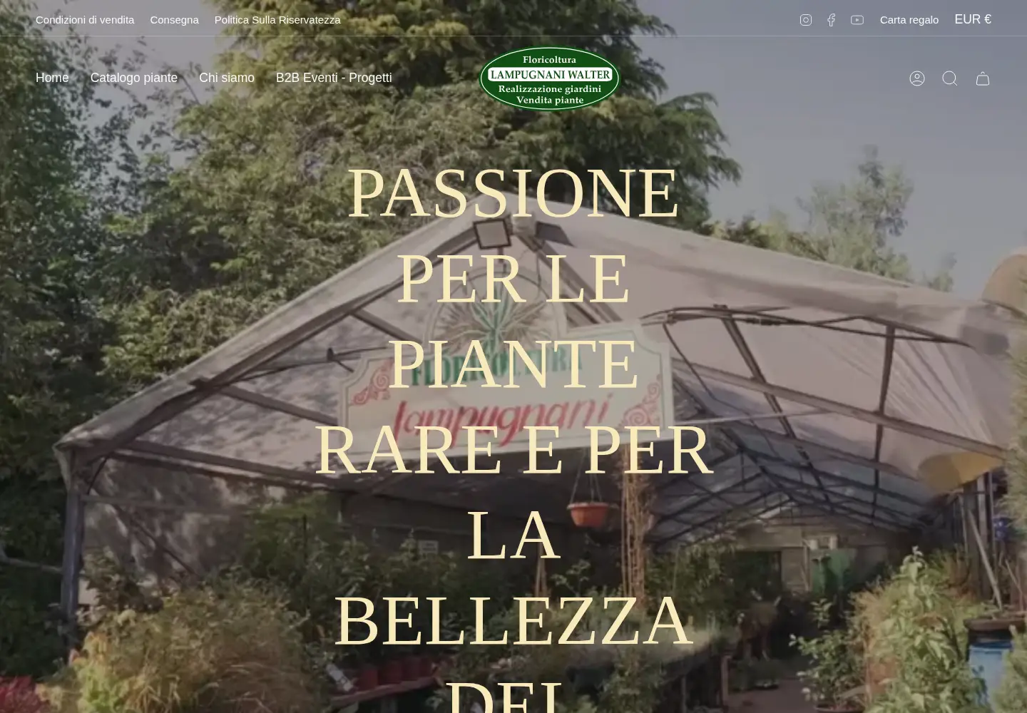 Screenshot of floricolturalampugnani.it