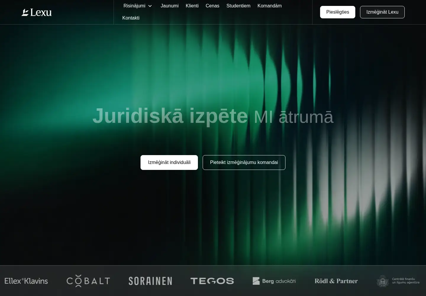 Screenshot of lexu.lv