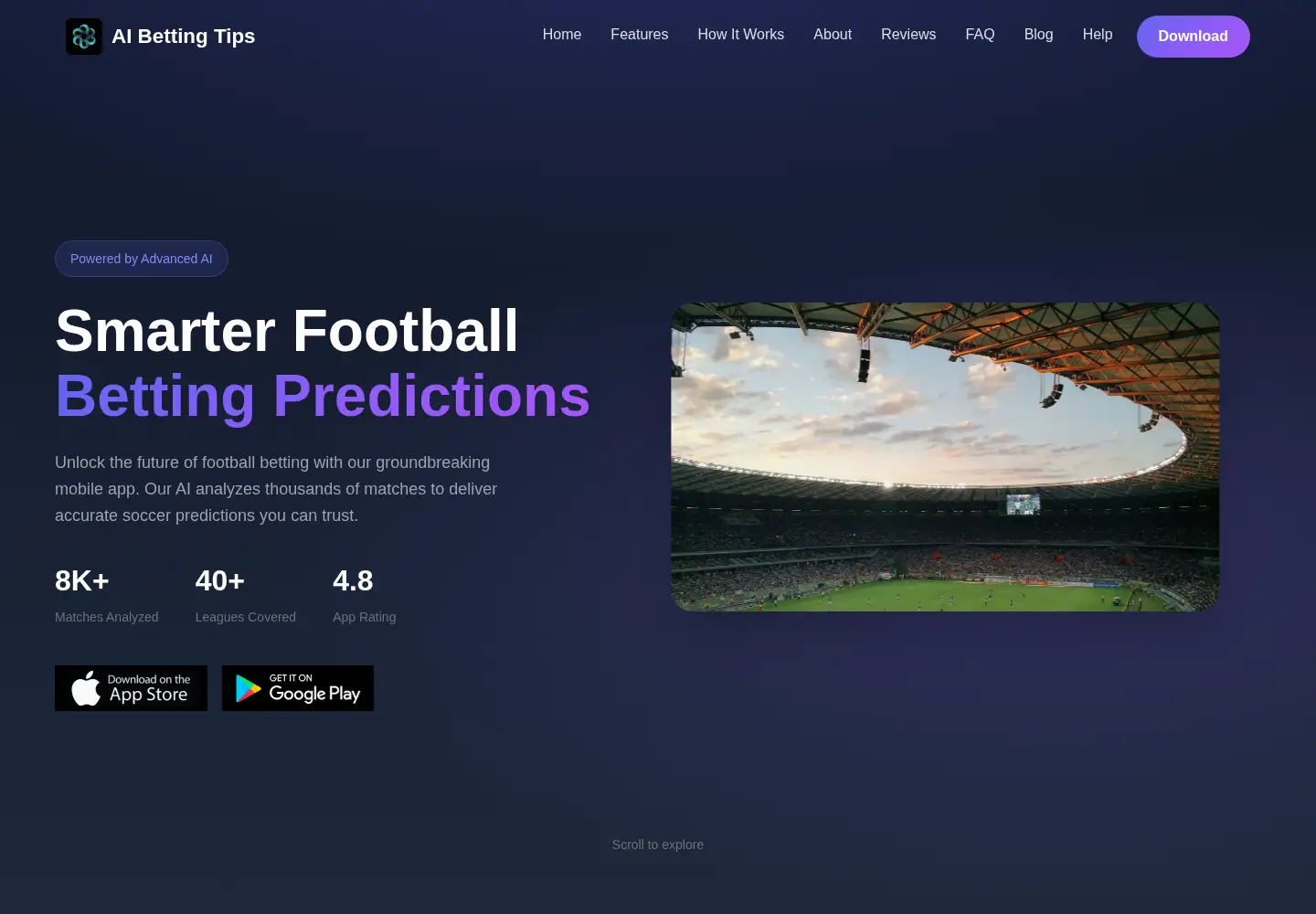 Screenshot of aibettingtips.net