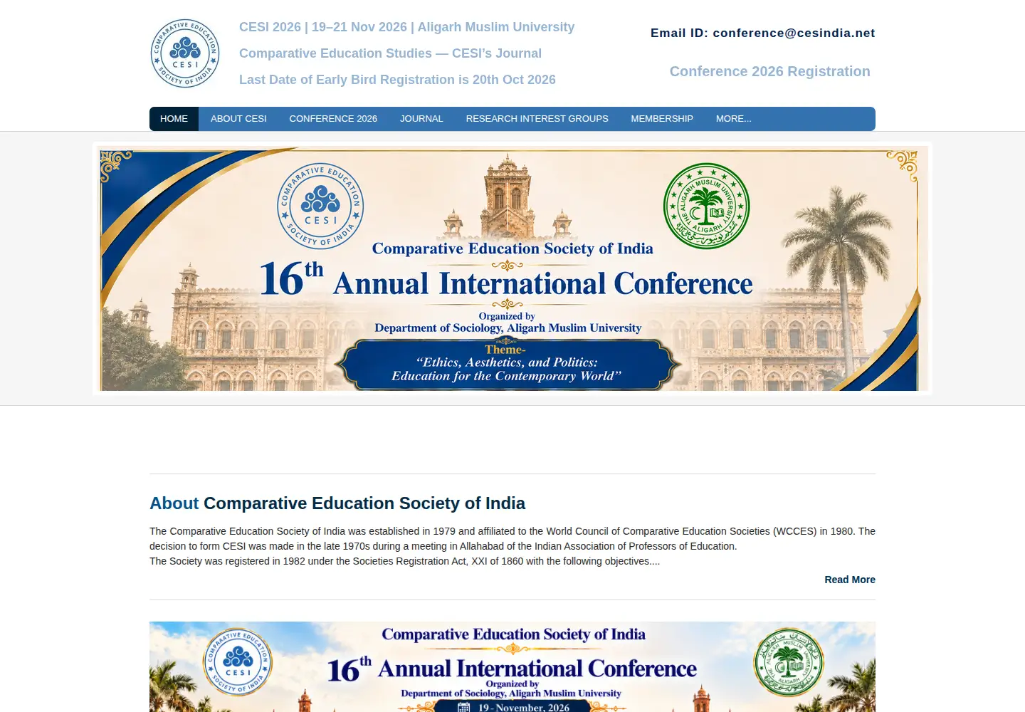 Screenshot of cesindia.net