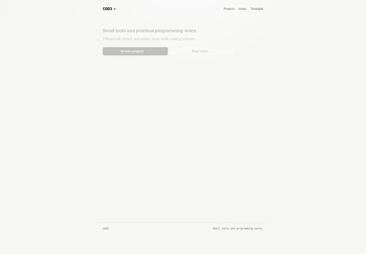 Screenshot of cod3.net