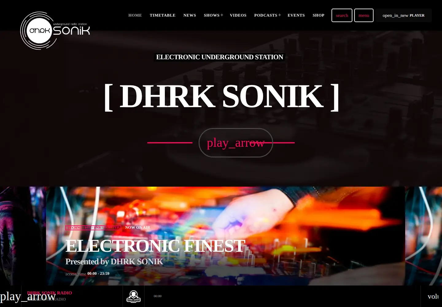 Screenshot of dhrk-sonik.net