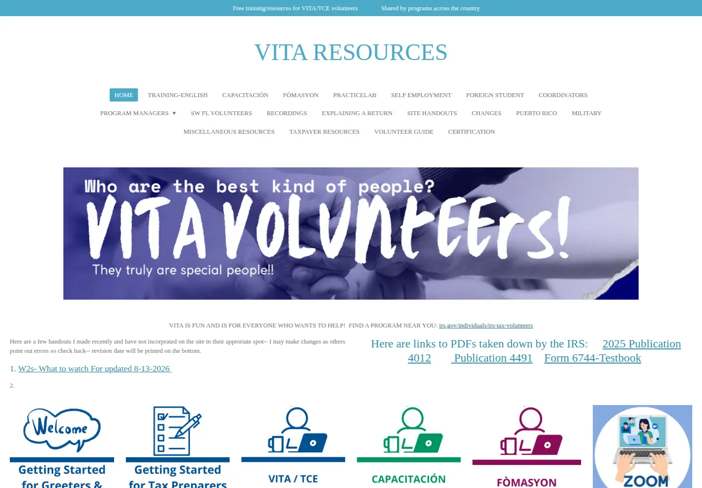 Captured homepage of vitaresources.net in the current scan