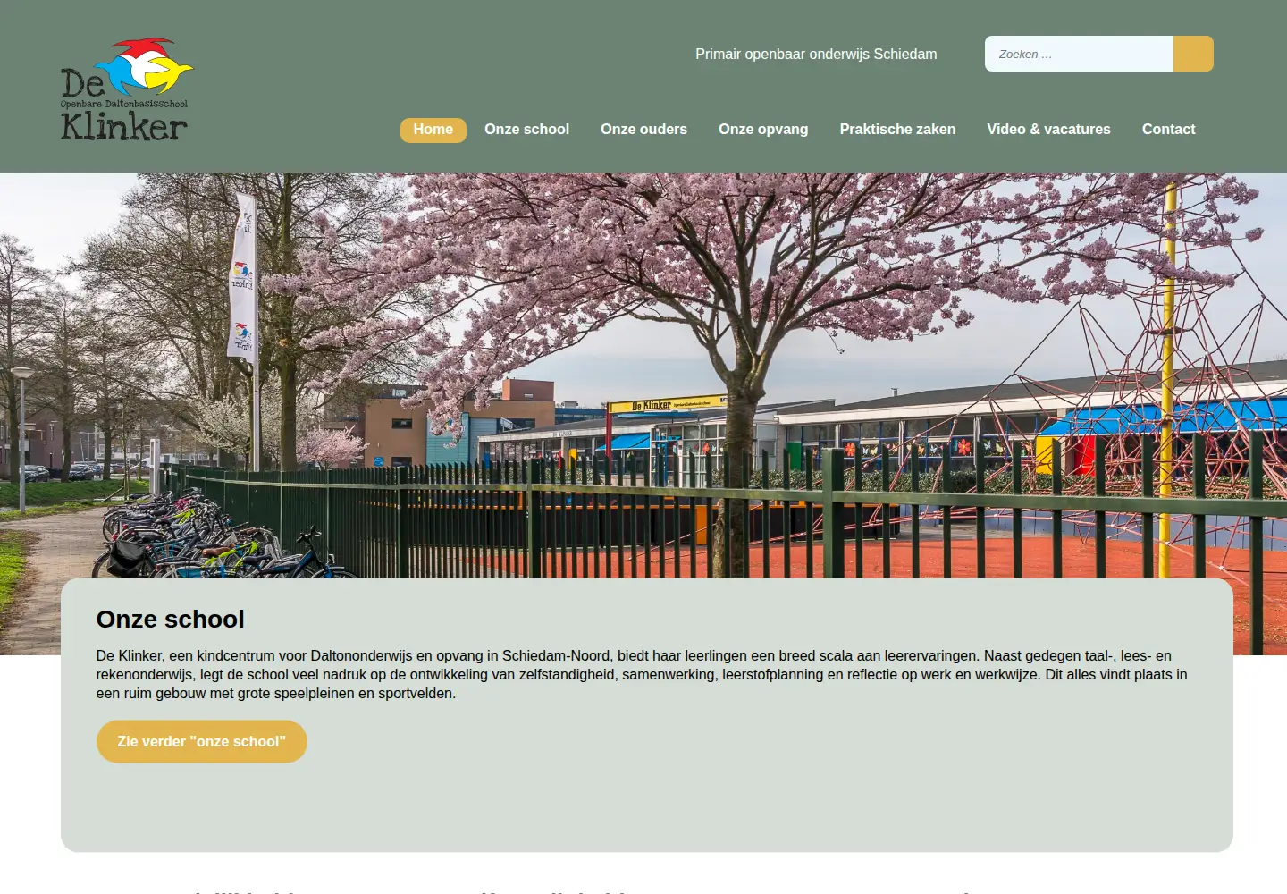 Screenshot of klinkerschiedam.nl